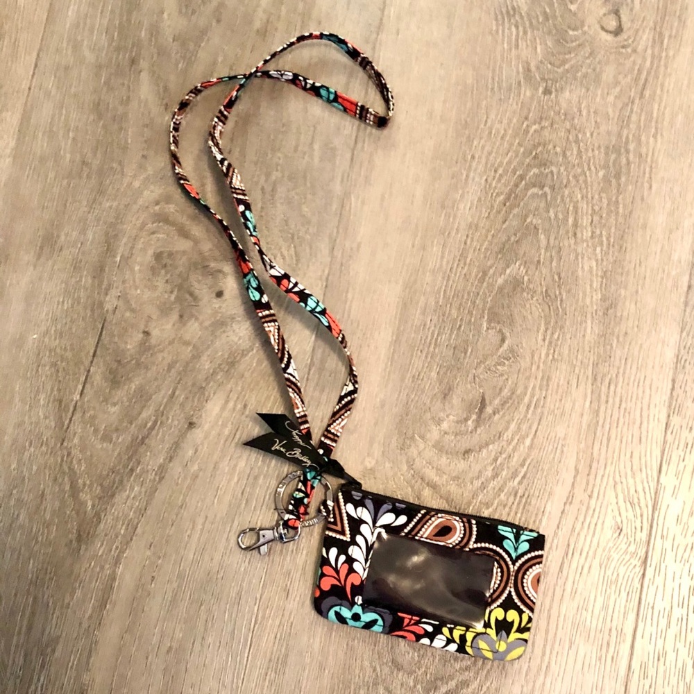 Vera Bradley Zip ID Case and Lanyard: Sierra